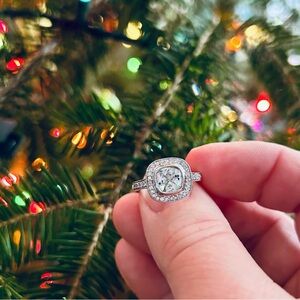 Effy Style Diamond Halo Aquarium Ring